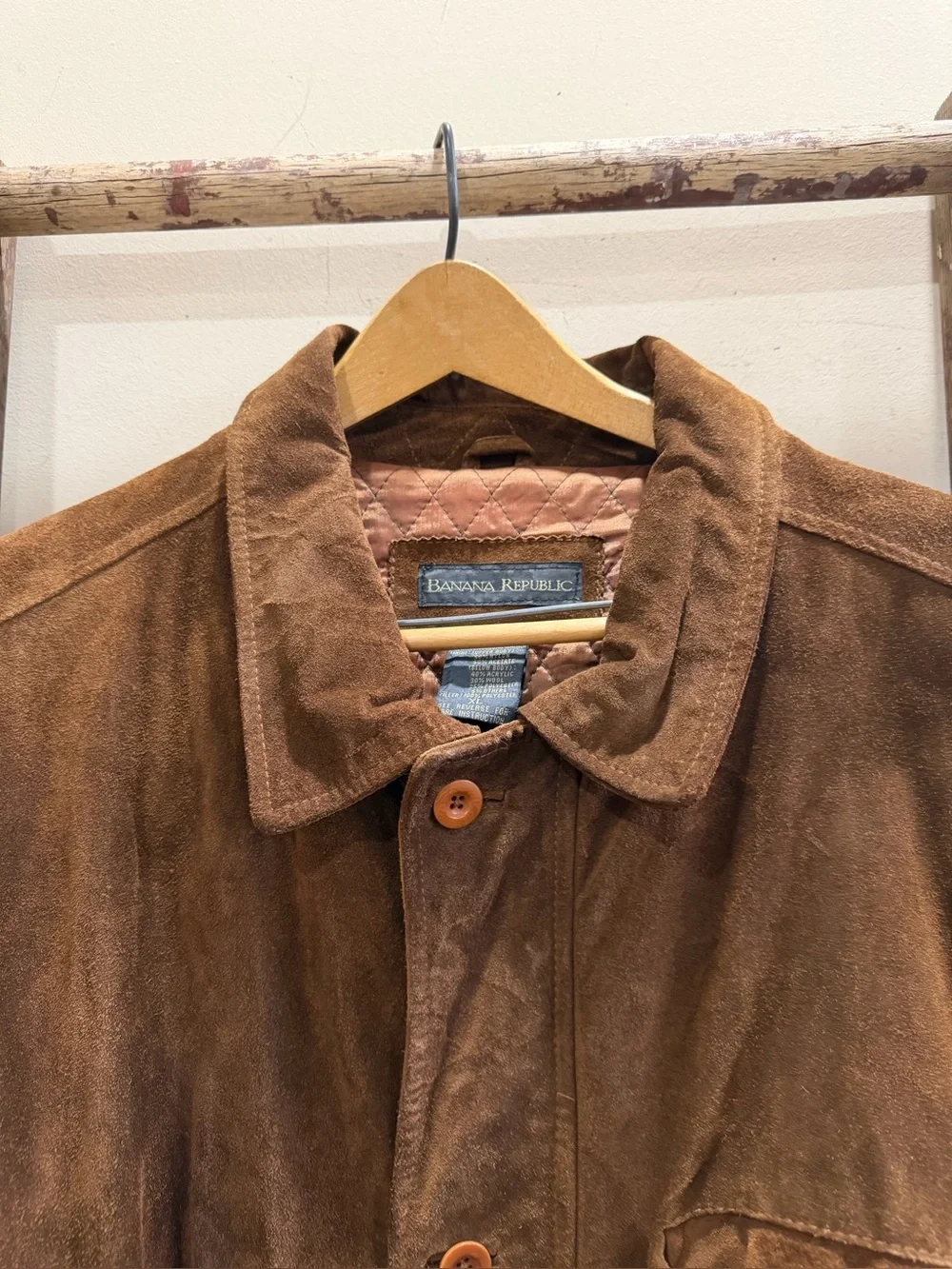 Banana Republic Brown Suede Shirt Jacket